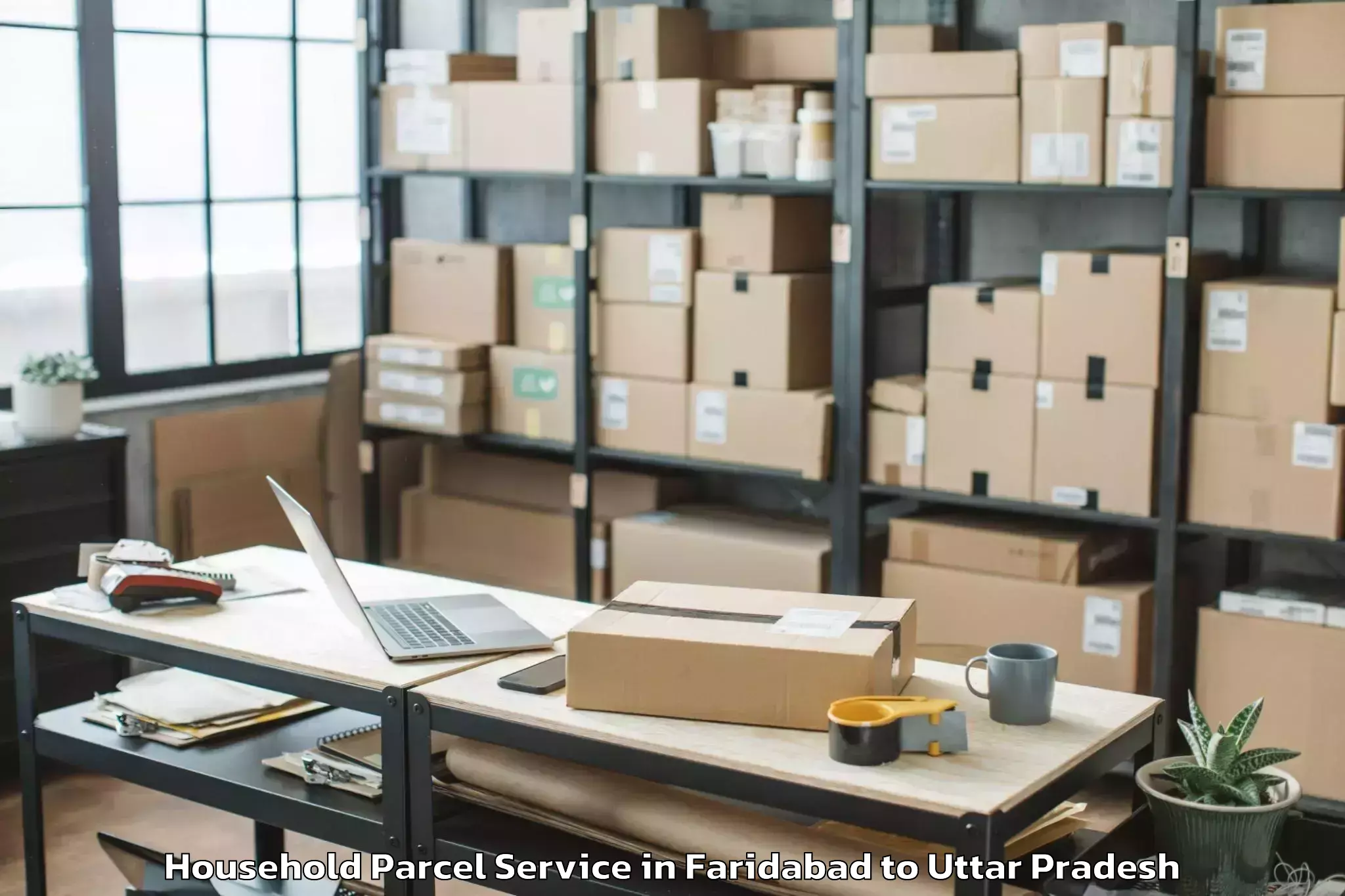 Book Faridabad to Great Mall Of Aligarh Household Parcel